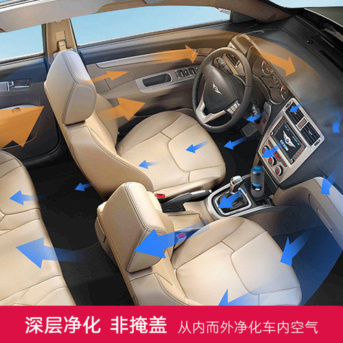 Factory direct sales car air purifier USB home car dual-purpose cup purifier removes smoke, dust and odor formaldehyde
