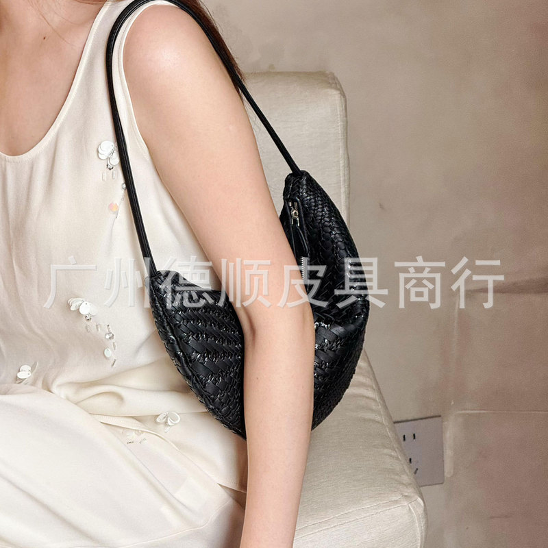 【Tr-Real Snake Skin Woven Half-Moon Bag】Original Snake Skin + Sheepskin Lining Sheepskin Shoulder Underarm Bag 【Tr-Real Snake Skin Woven Half-Moon Bag】Original Snake Skin + Sheepskin Lining Sheepskin Shoulder Underarm Bag