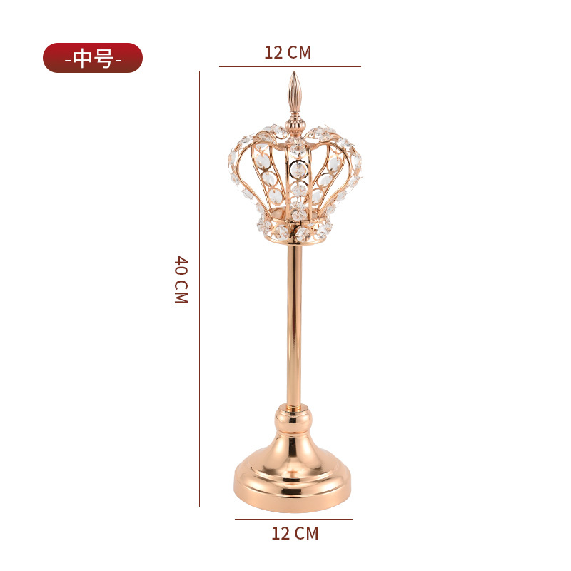 [스타일 4] 골드 H40cm 크라운 캔들홀더
