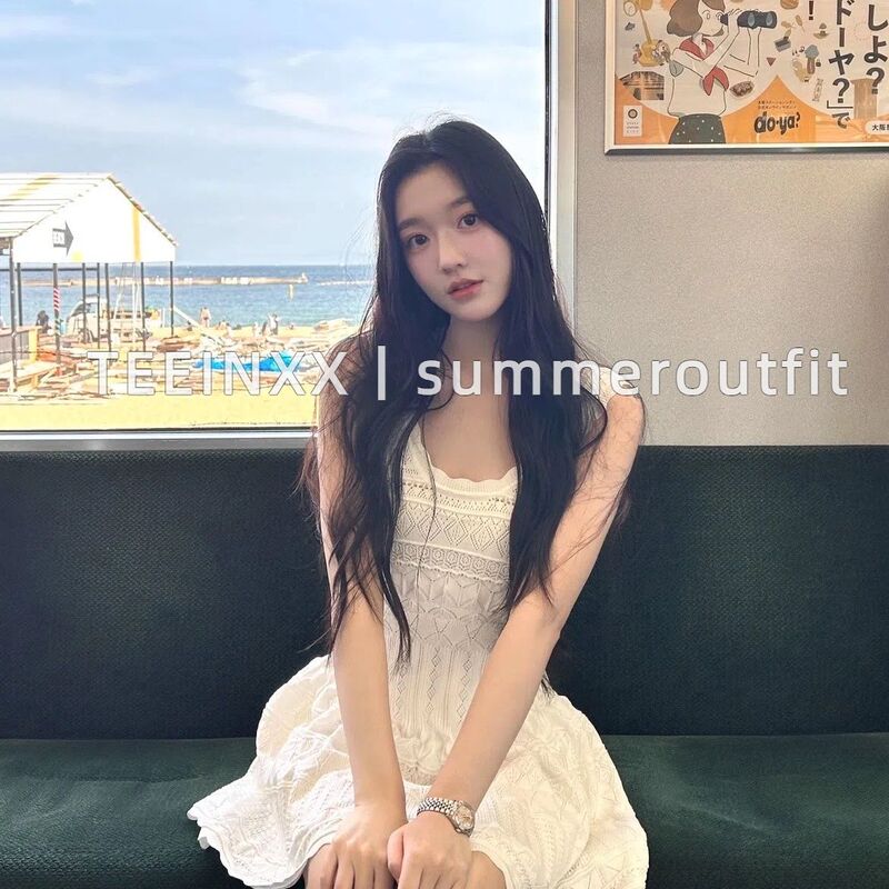 2026 New Style French Sleeveless Ice Silk Knit Tank Dress for Women, Summer Elegant Waist-Cinching A-Line Short Dress 2026 New Style French Sleeveless Ice Silk Knit Tank Dress for Women, Summer Elegant Waist-Cinching A-Line Short Dress