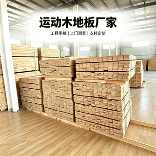 定制体育馆羽毛球馆运动木地板剧院舞蹈室耐磨防滑运动木地板厂家