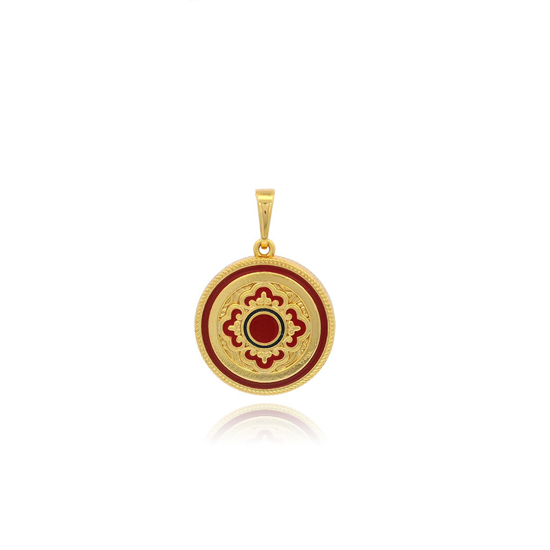 Xuping estilo ligero de lujo colgante estilo nacional temperamento simple goteo de aceite serie de aleación de cobre collares de Año Nuevo al por mayor mujeres