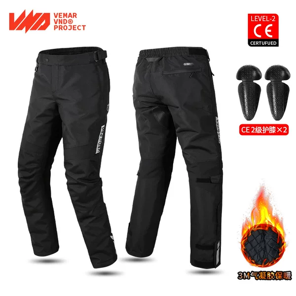Motorcycle windproof pants motorcycle riding pants quick wear quick take off quick release warm wind speed blocking pants winter men and women
