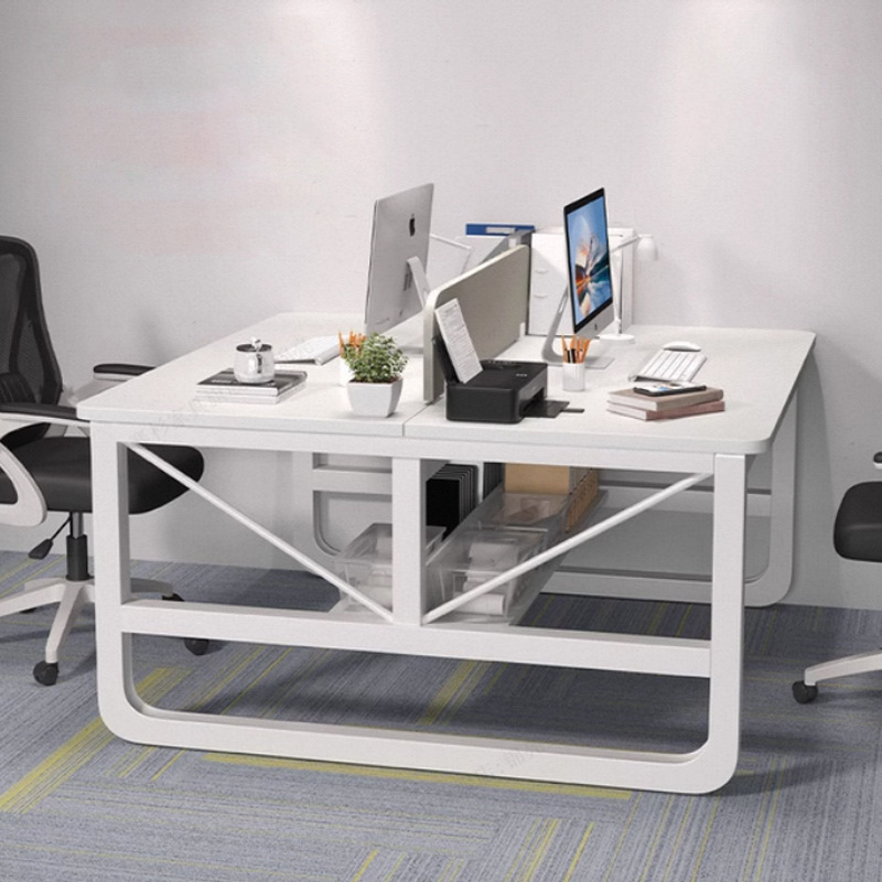 Mesa de personal simple mesa de computadora moderna mesa de doble mesa de oficina simple mesa mesa de personal de trabajo