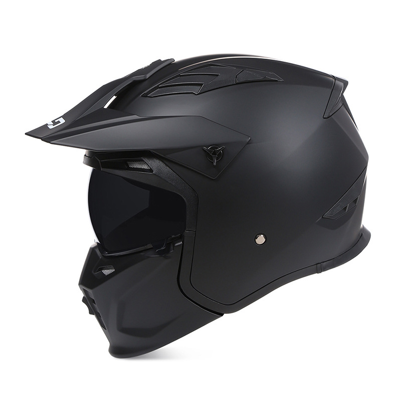 Casco de motocicleta BLD transfronterizo casco completo desmontable casco combinado cuatro estaciones general de otoño de ciclismo medio casco