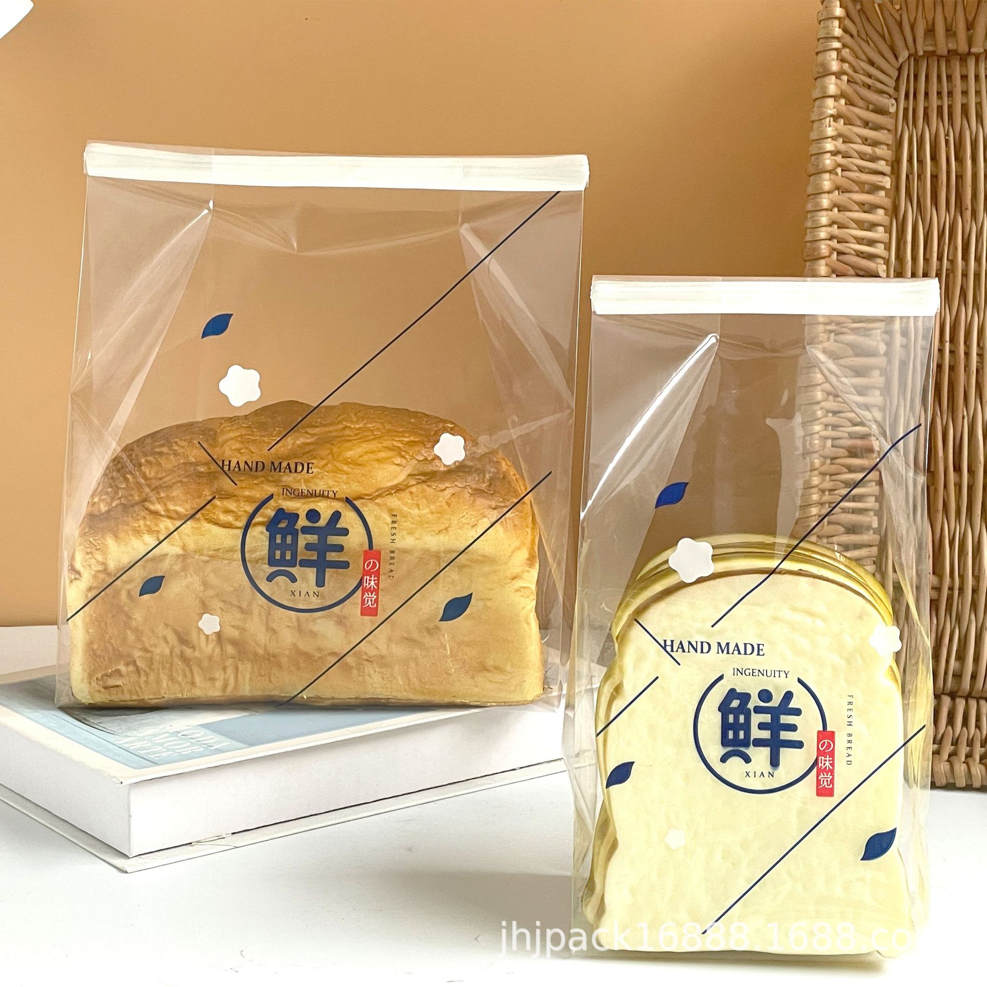 烘焙包装一次性450克250克吐司切片面包袋子加厚可热封口铁丝袋子