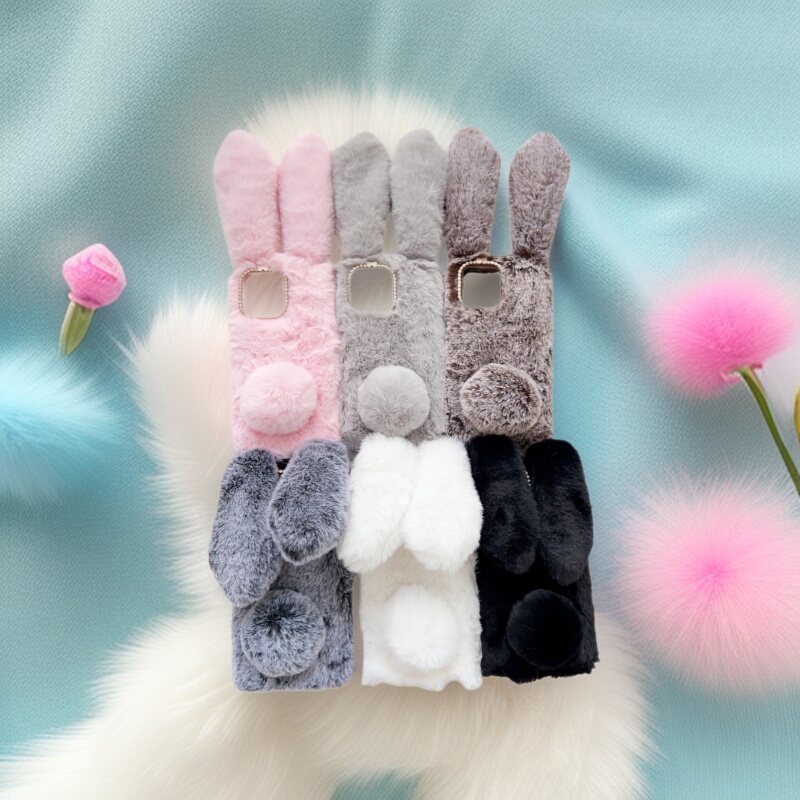 Suitable for Motorola Series Moto G84 G86 Gstylus G66 Plush Rabbit Handmade Mobile Phone Case
