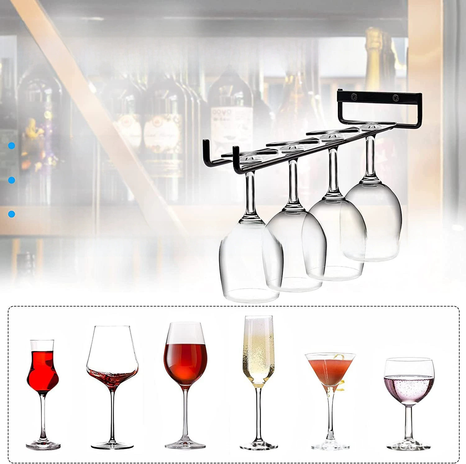 Simple glass holder for home use, wineglass, for import