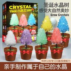 子供化学実験水晶花栽培DIY試験セット親子科学実験魔法水晶クリスマスツリー