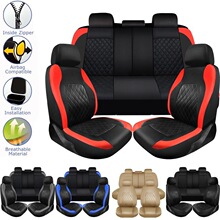 W 96419 Leather Quilted Car Seat Covers Ƥ���������� �羳ר