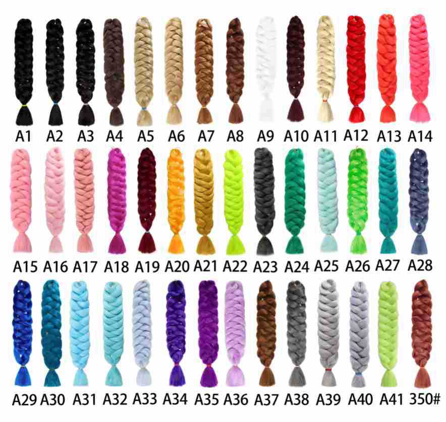 Xpression braid 82inch 165g peluca larga trenza grande peluca africana negra trenza sucia