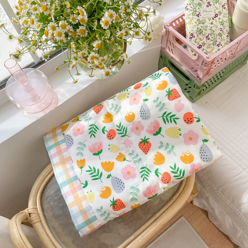 Cotton argy wormwood Mosquito repellent Cotton Cartoon children Cool in summer pure cotton summer quilt quilt Gift wrap Group purchase wholesale