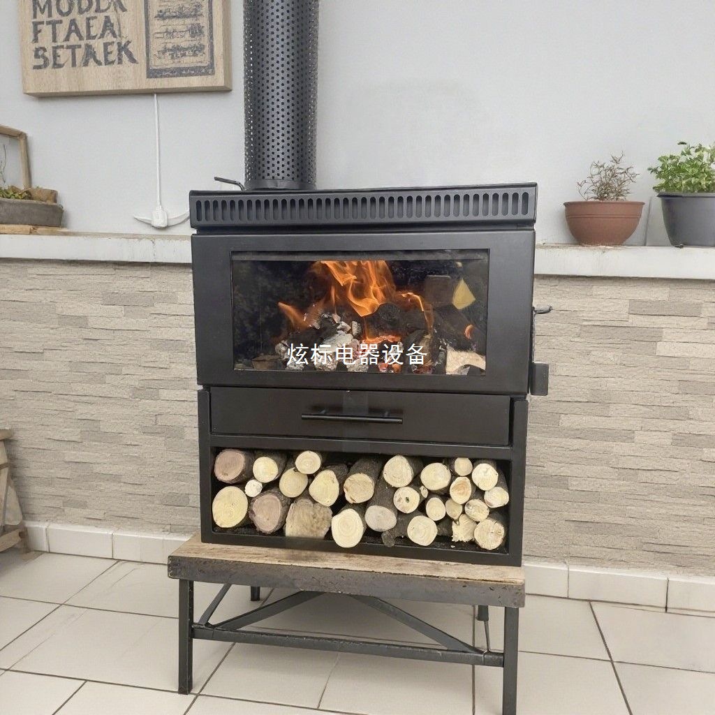 2025新款真火燃木壁炉木柴柴火家用取暖客厅农村民宿装饰取暖炉