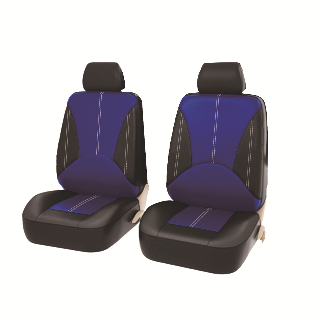 Costuras personalizadas transfronterizas, funda de asiento de lujo ligero de cuero PU de alta calidad, resistente al desgaste, suave, cómodo y transpirable