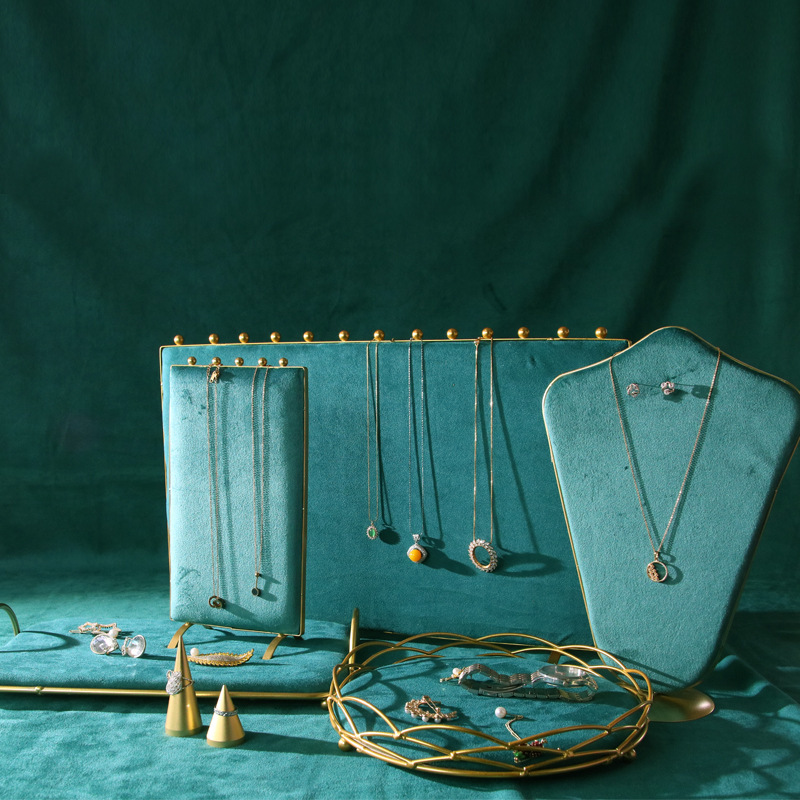 438g Weight Jewelry Rack Classification 1 Piece Quantity Wholesale Jewelry Modern Style Solid Color Velvet Flannel Jewelry Rack