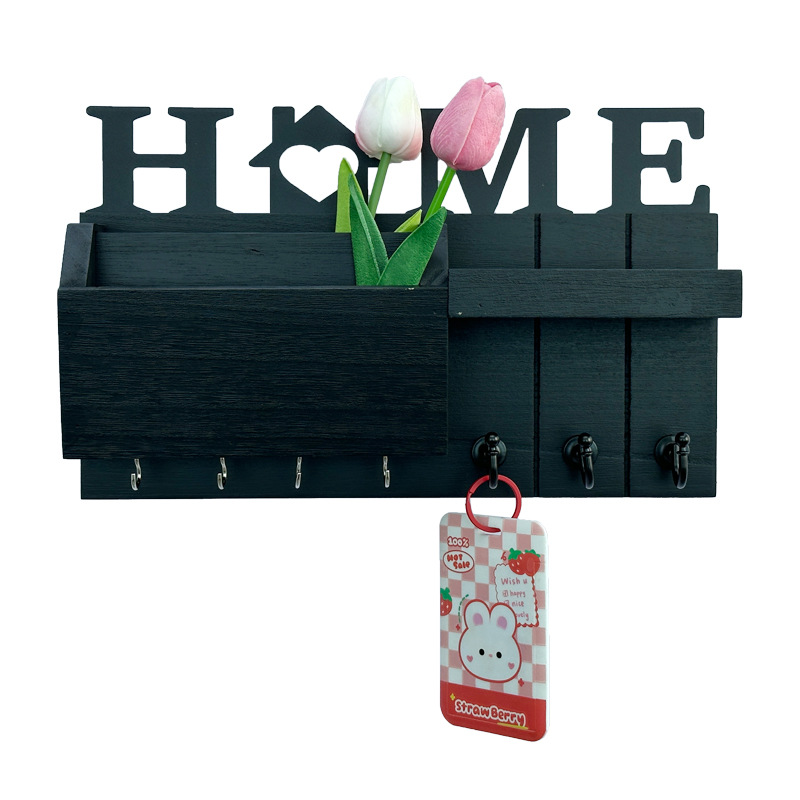 Amazon sala de estar colgante de madera pared colgante de pared estante de almacenamiento colgante de llaves de puerta de entrada marco de madera