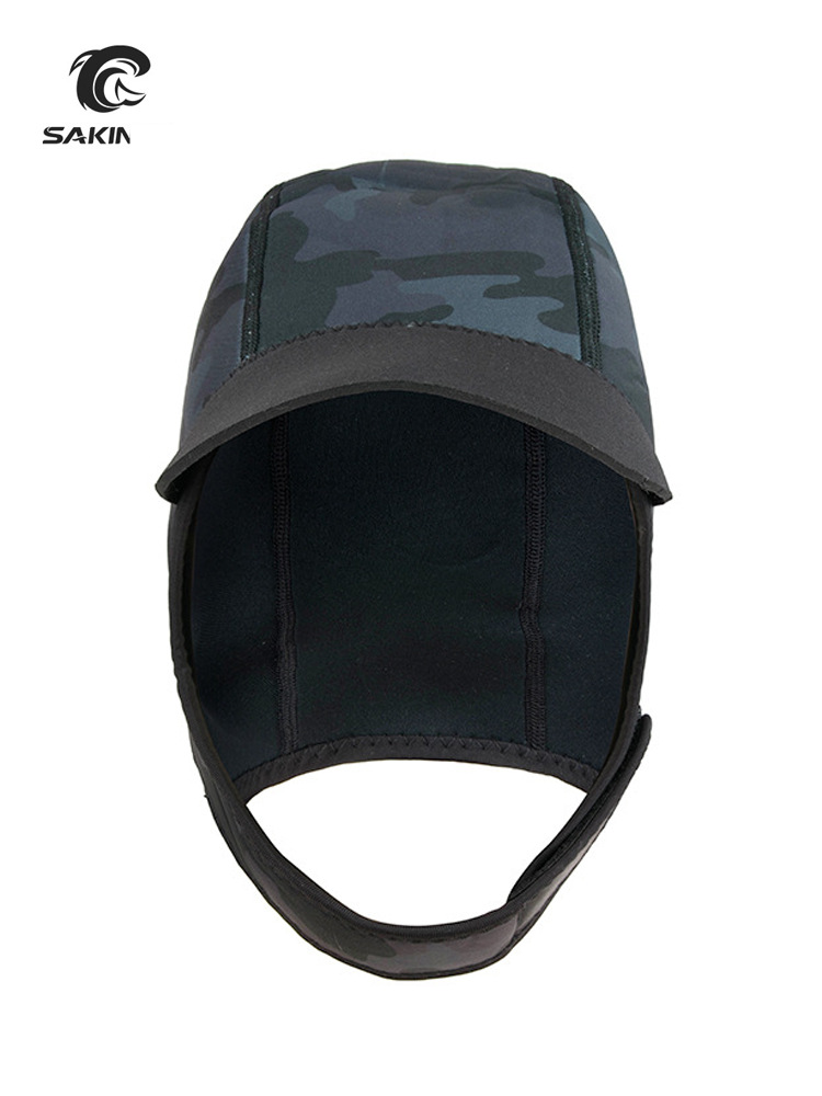 2MM CAPUCHA DE BUCEO caliente a prueba de frío sombrero para el sol protección solar de secado rápido gorra de buceo surf snorkeling natación gorro de natación de invierno
