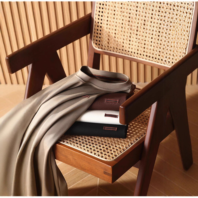 Z Series Luxury-Inspired 7A Black Technology Mask-Feel Ultra-Soft Modal Men's Casual Base Sweatshirt Trendy Brand