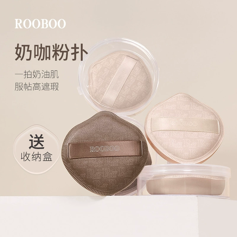 ROOBOO Milk Skin Marshmallow Большая пудра для влажного и сухого использования без пудры Губка в форме капли воды в форме щита Пудра на воздушной подушке