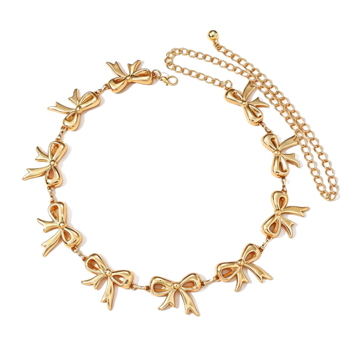 Catena in vita dorata retro per donna accessorio con fiocco_voghion.com