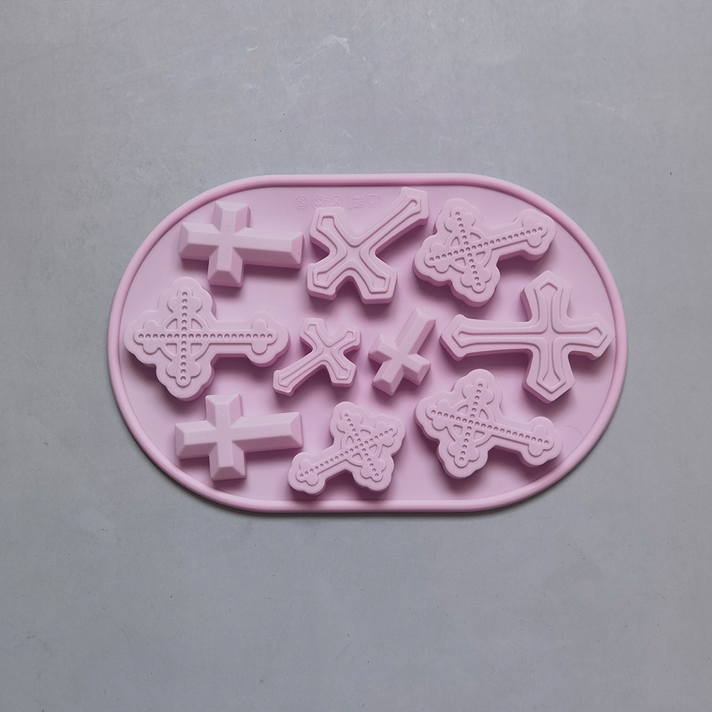 10 cruces vintage 359 molde de silicona para pastel de chocolate molde de pan herramientas de panadería