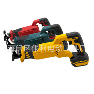 Cross-Border Foreign Trade Lithium Battery Brushless Reciprocating Saw Handheld Woodworking High-Power Saber Saw Logging Power Tool