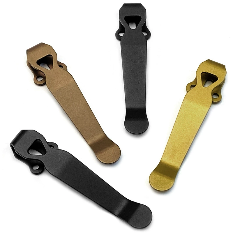 Зажим ножа Гриптилиан зажима ножа задней части бабочки Титанюм глубокий носит Титанюм зажим