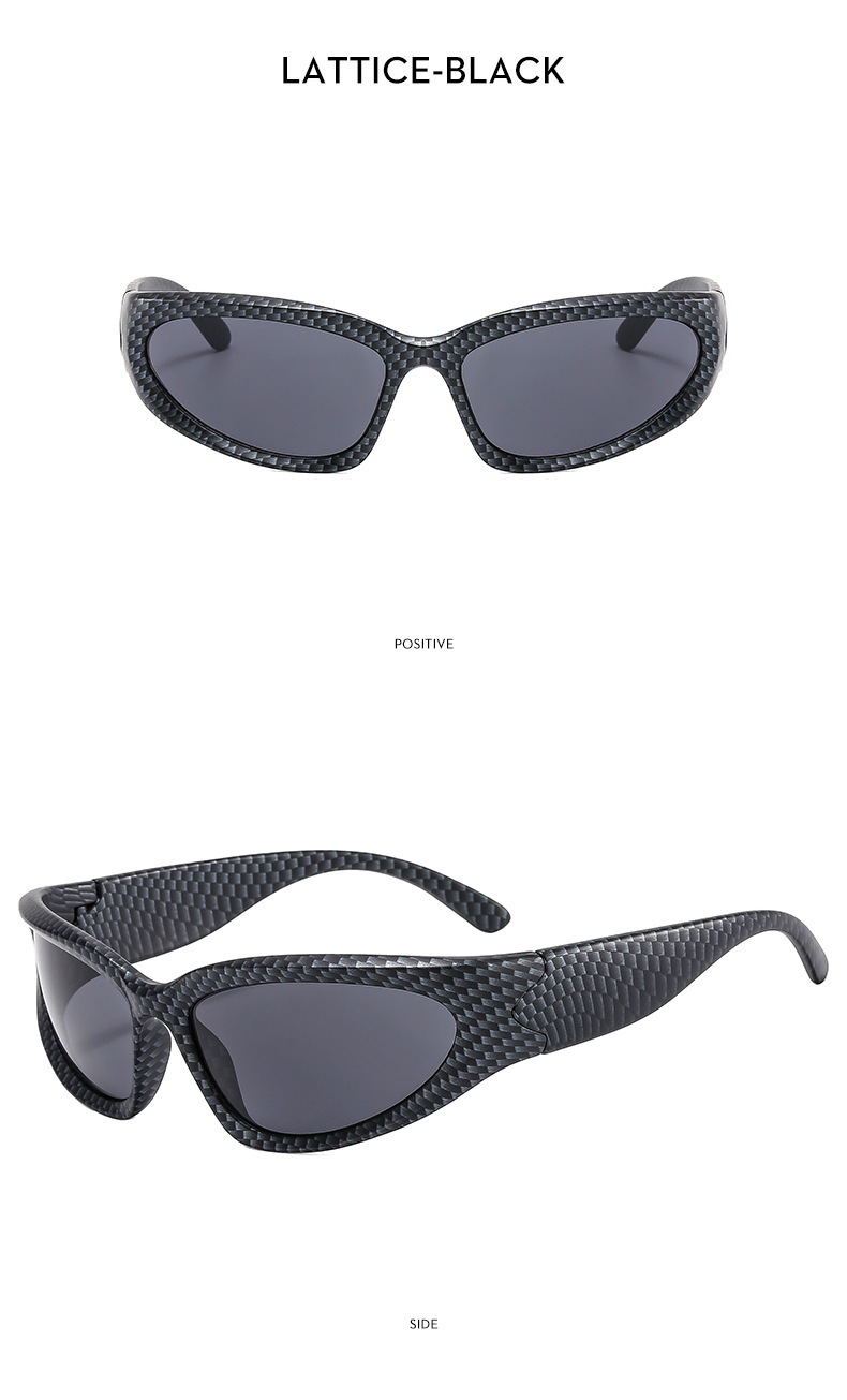 Millennium Future New Y2K Spicy Girl Cycling Punk Sports Network Occhiali da sole rossi Occhiali alla moda da donna_voghion.com