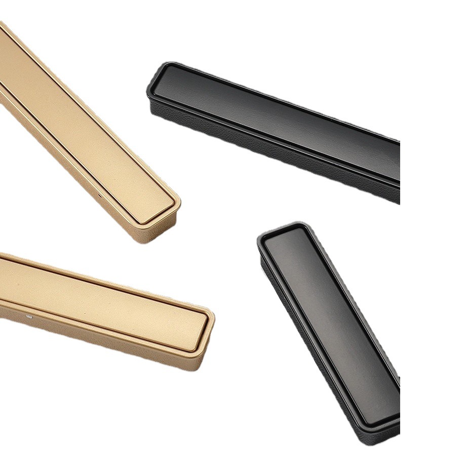 Manija anticolisión encajada ranurada simple moderna de la puerta de gabinete del tirón estrecho de la aleación del cinc