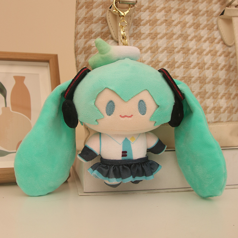Dos dimensiones Hatsune serie futura muñeca de peluche colgante muñeca alrededor de regalo de cumpleaños encantador para enviar a la novia