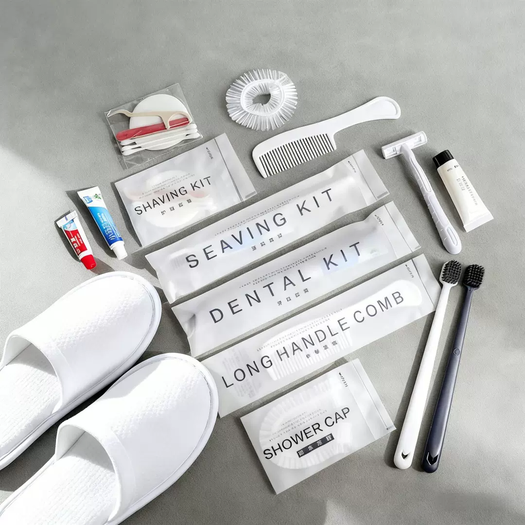 酒店民宿一次性牙刷带膏软毛宽头牙刷一次性洗漱用品套装酒店用品