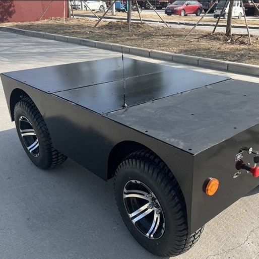 Unmanned four-wheel car