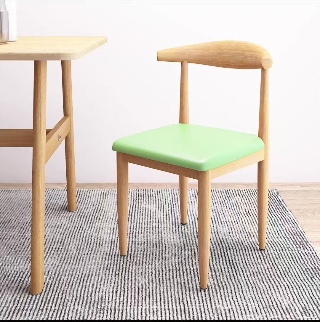 silla de cuerno silla de comedor bolsa suave espesa simple taburetes casera silla de oficina comercial silla de estudio