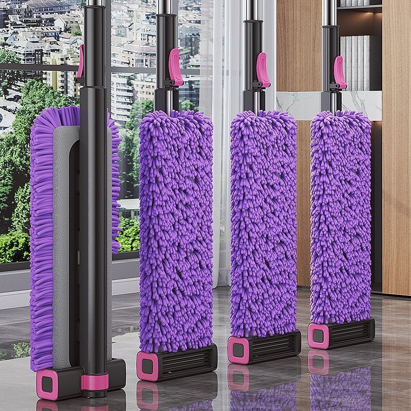 Chenille No-Wash Thickened Mop for Home Use, One-Sweep-Clean Flat Mop, Lazy Mop Tool, Strong Water Absorption, Long Pile