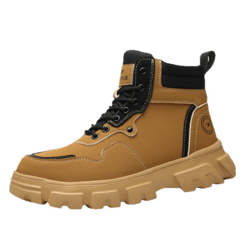 Botas de Seguridad de Caña Alta de Piel de Microfibra y Tela Oxford Transpirables image 6