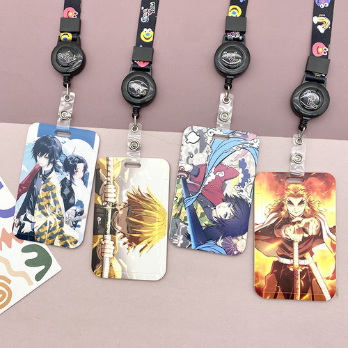 Cartoon door card, ID card holder, bus card holder, student campus card holder, meal card holder, factory badge, work badge, simple double-sided