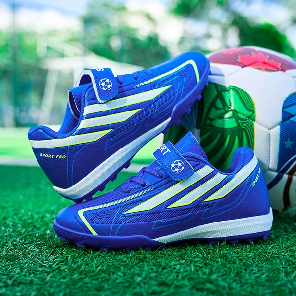 Velcro children's soccer shoes, for boys and girls, with small studs, suitable for elementary school students, long studs, for professional matches, training, and sports, wholesale