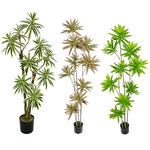 仿真百合竹落地植物盆栽 酒店服装店装饰造景