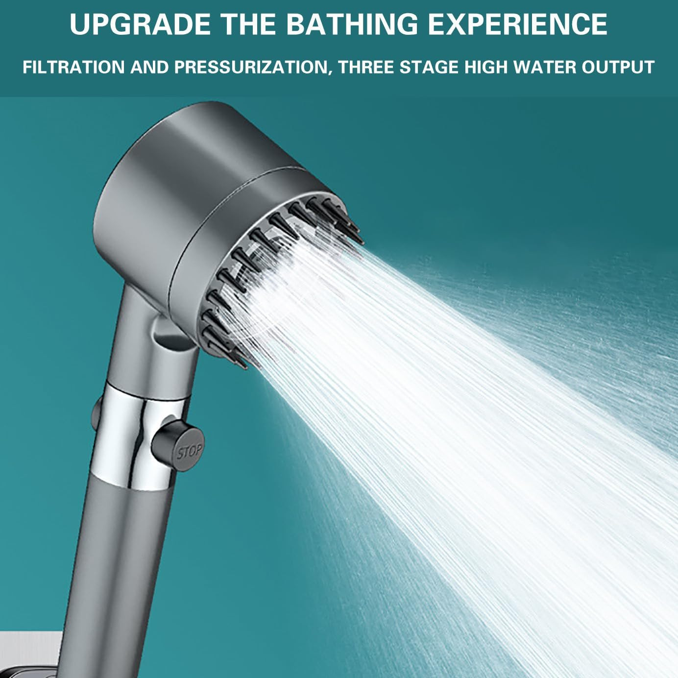 Wholesale Handheld Shower Head Set with Booster Spray for Home Use, Bathroom Bracket