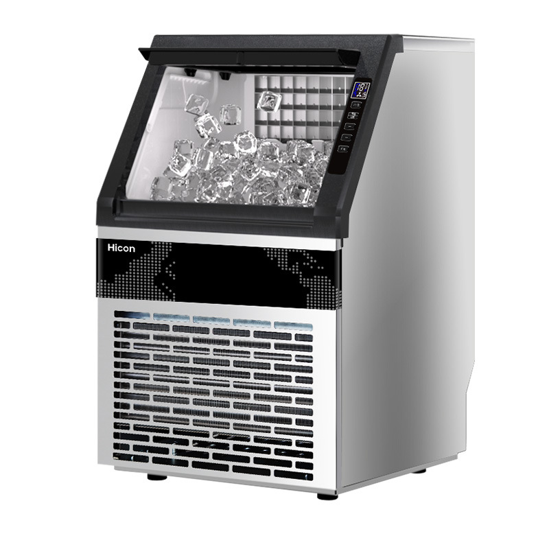 Máquina de hielo Hicon Huikang gran taza de refrigeración comercial de 60kg gran capacidad pequeña máquina automática de cubos de hielo image 5
