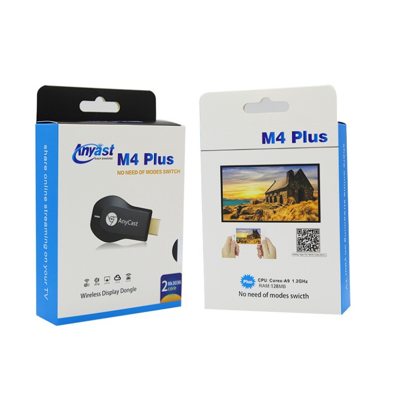 M4 Plus reproductor de pantalla de teléfono móvil sin interruptor Anycast empuje inalámbrico tesoro HDMI soporte WIFI proyector de pantalla