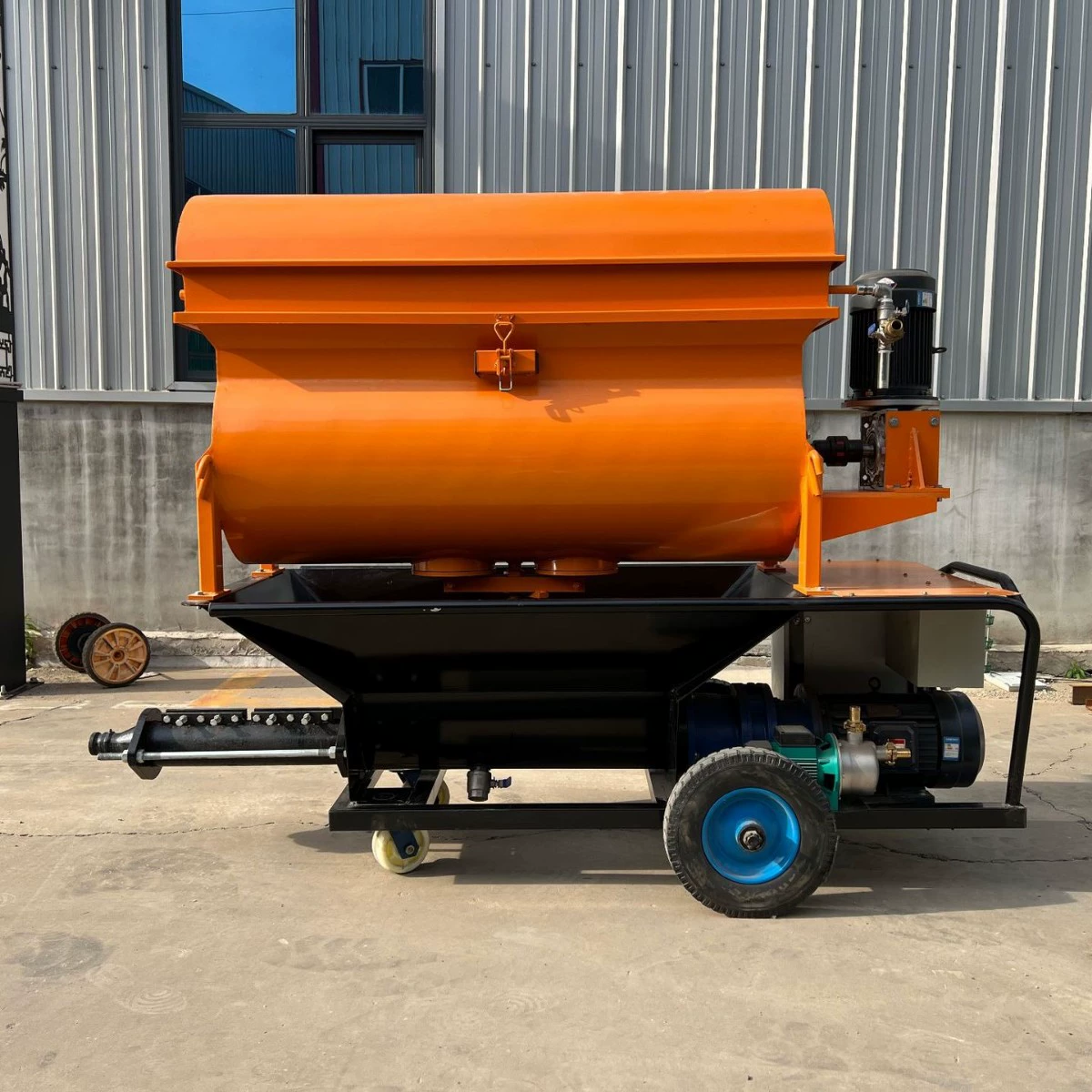 Насос для затирки стен с легким стальным килем, насос для затирки стен из полистирола, интегрированная машина для смешивания частиц, насос для затирки легкого бетона