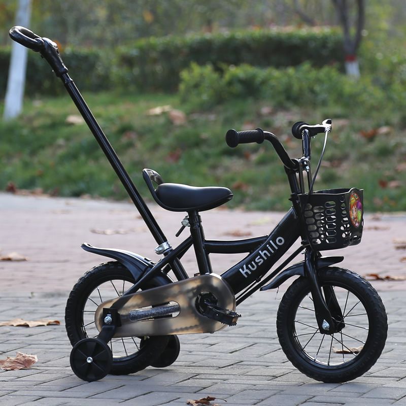 寸自行车带三轮车手推推杆岁寸儿童自行车宝宝男女