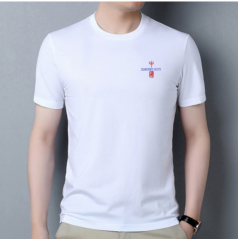 2022年夏季新款男装短袖T恤男式圆领体恤纯棉衣服中国风上衣详情6