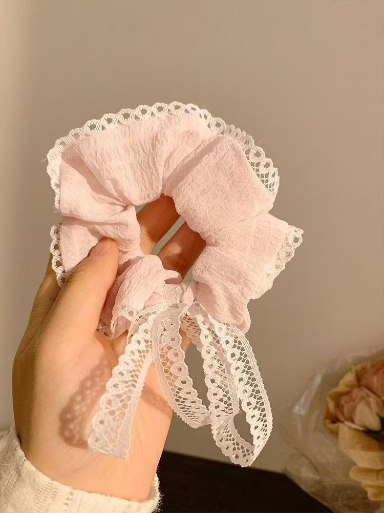 2 # 발레스타일 머리끈 - 리본스타일 핑크