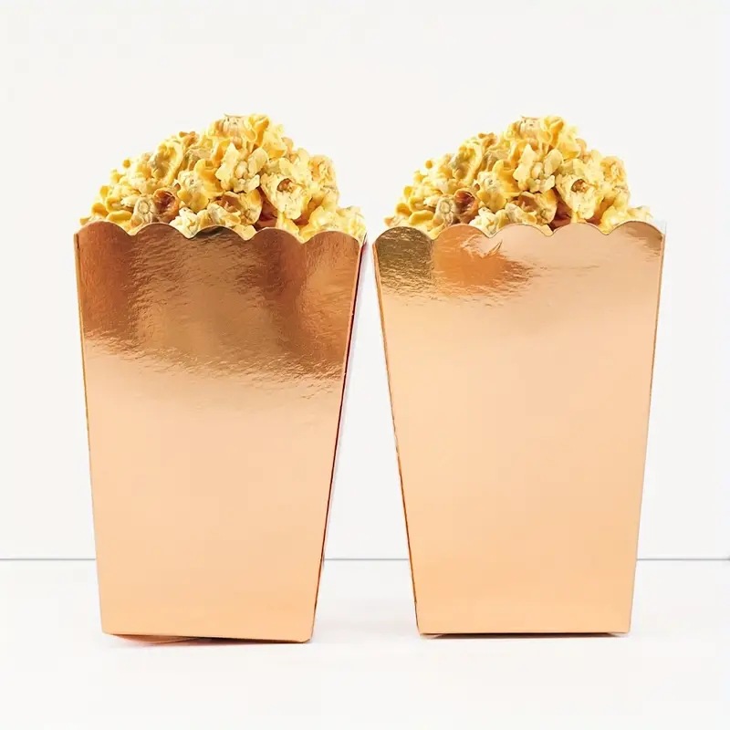 Caja de palomitas de maíz de grado alimenticio al por mayor transfronterizo para llevar caja de papas fritas cuadrada pollo plegable