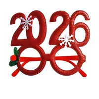Новогодние очки 2026 года, производитель очков, вечеринка, подарок для взрослых и детей, реквизит для вечеринки, новогодние очки