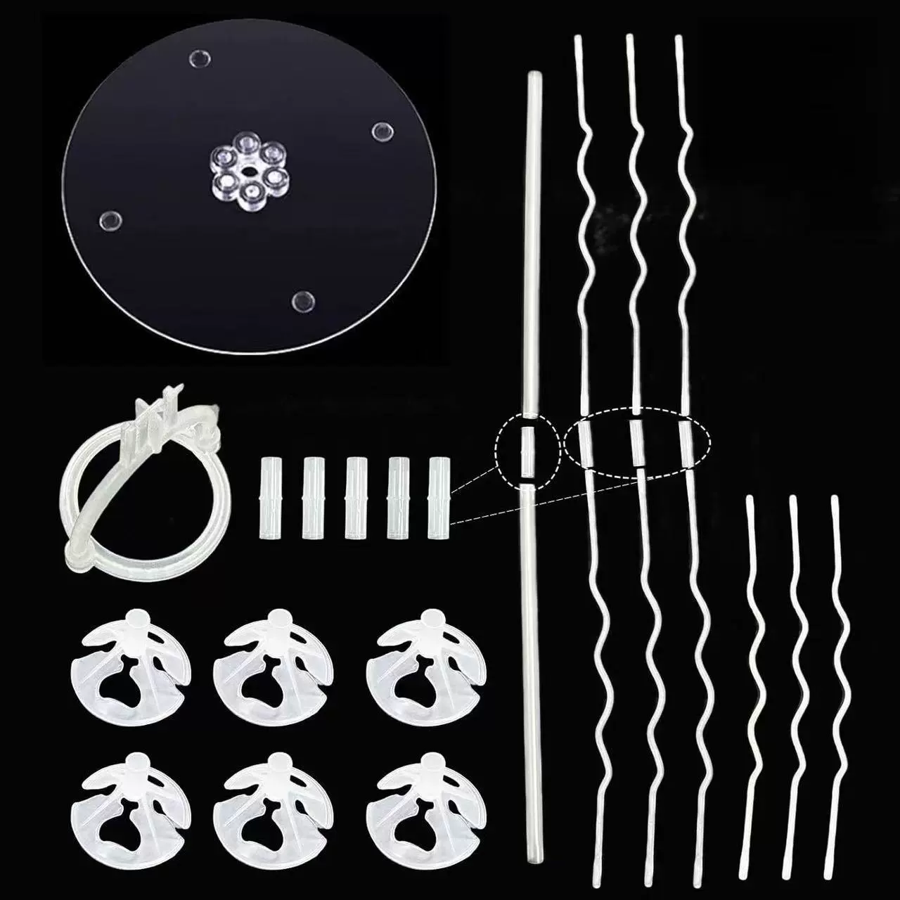 Подставка для шаров в виде спирали, плавающая опора для украшения праздничной вечеринки, свадебного торжества, оформления свадебного зала, колонна-кронштейн