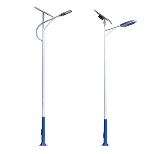 Street lamp pole 6 m 7M8 m 10M12 M 15 M hot galvanized street lamp mains engineering solar street lamp pole manufacturer