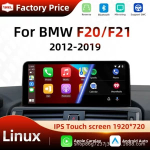 BMW F20 F21 üçün 10.25 düym Android Carplay Mərkəzi Ekran GPS Naviqator